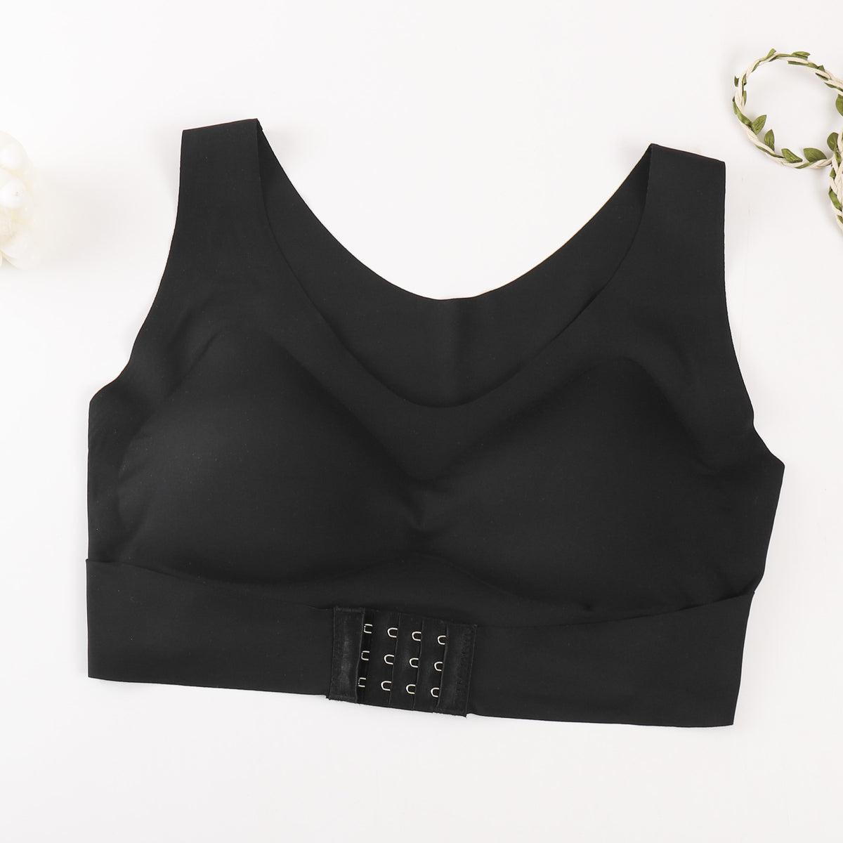 Brasier deportivo antibacterial con copas fijas y soporte
